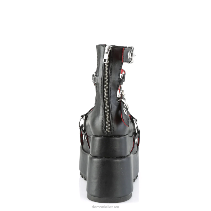 lokys-28 Demonia XDP222 juoda veganiška oda