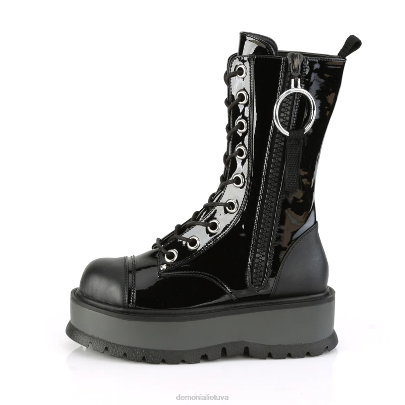 tinginys-220 Demonia XDP2153 juoda veganiška oda