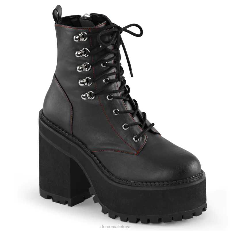 užpuolimas-100 Demonia XDP213 juoda veganiška oda