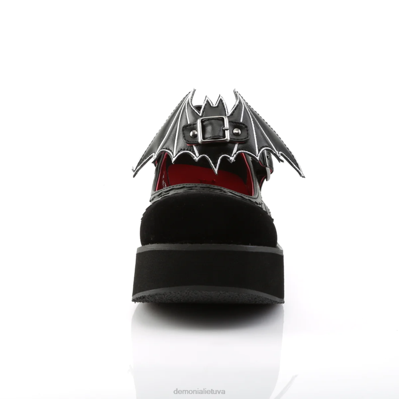 sprite-09 Demonia XDP2469 juoda veganiška oda-aksomas