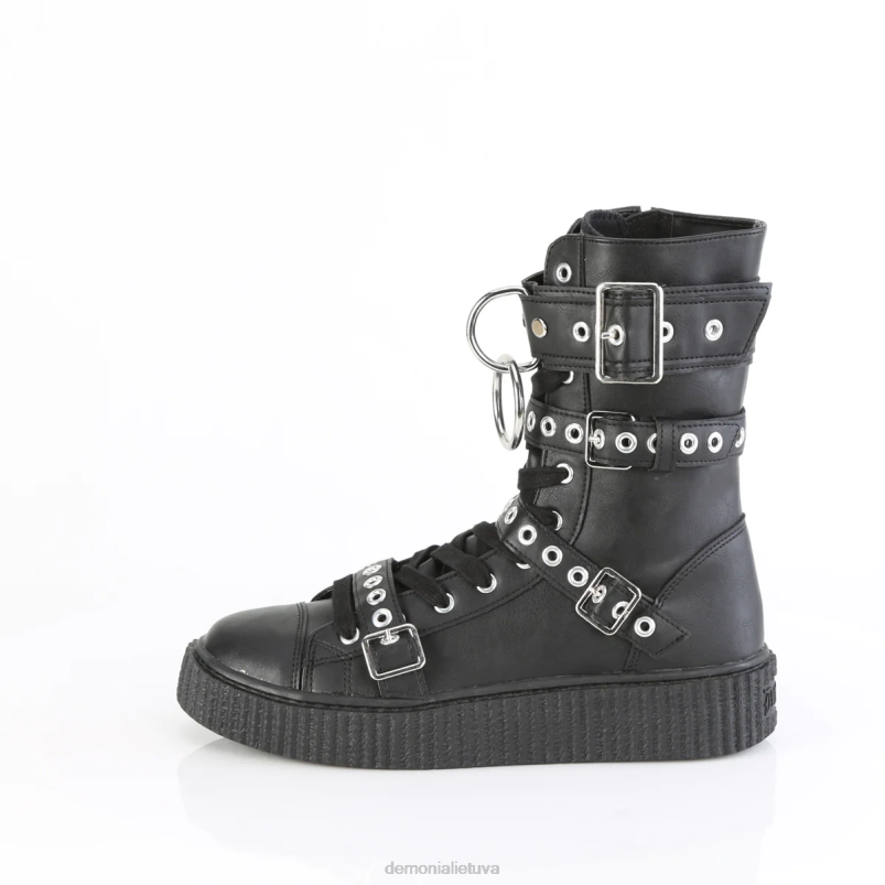 sneeker-320 Demonia XDP2551 juoda veganiška oda