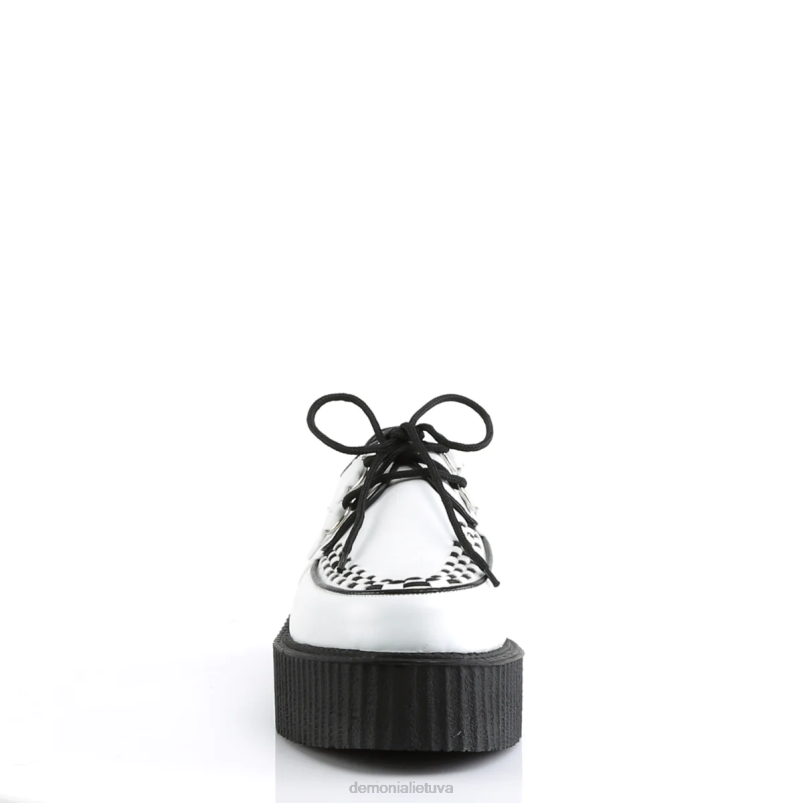 V formos vijoklis-502 Demonia XDP2387 balta veganiška oda