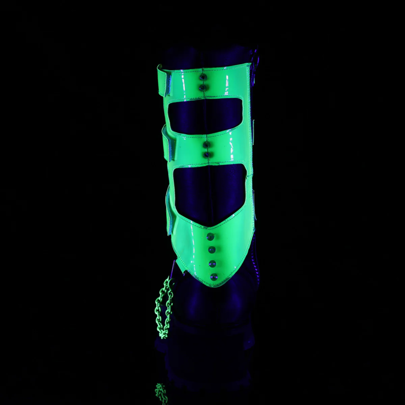 kapakas-255 Demonia XDP2661 juoda veganiška oda