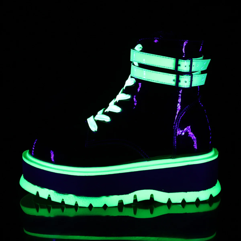 tinginys-52 Demonia XDP2731 juoda uv vaivorykštė žalia