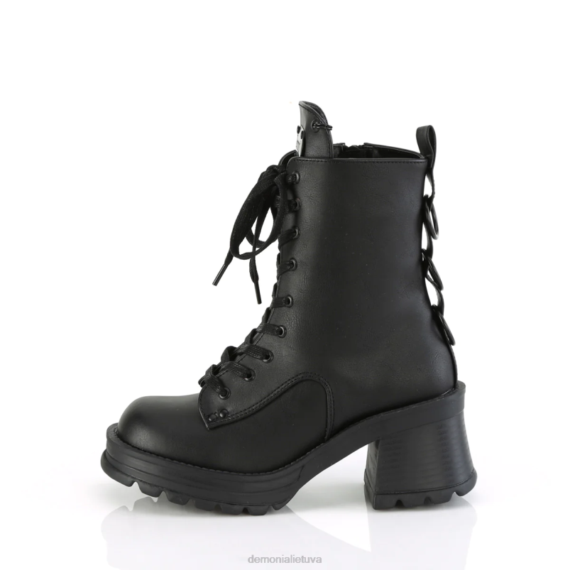 bratty-50 Demonia XDP2973 juoda veganiška oda