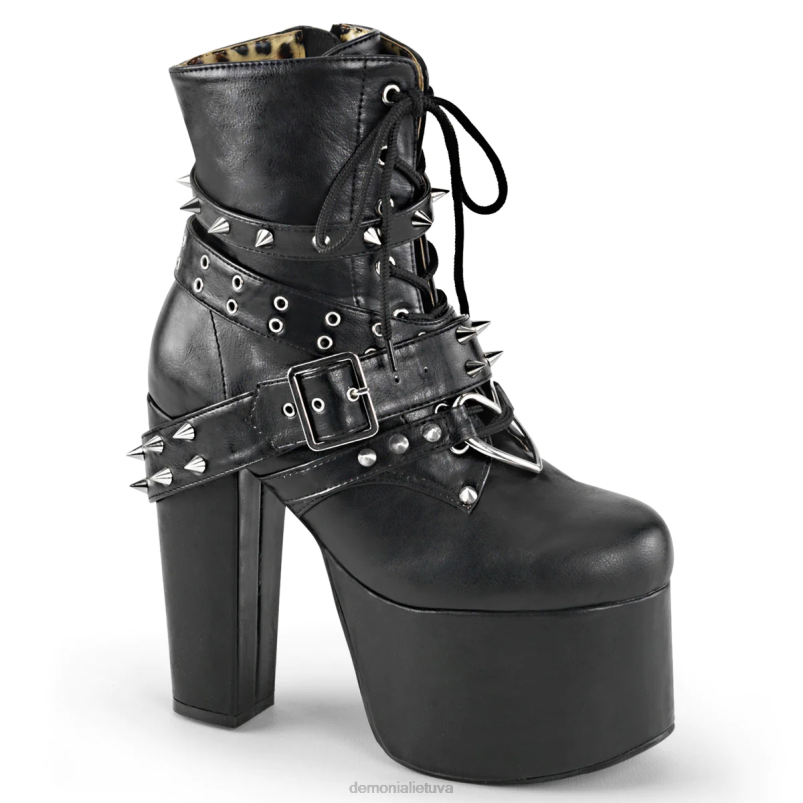 kankinimas-700 Demonia XDP21439 juoda veganiška oda