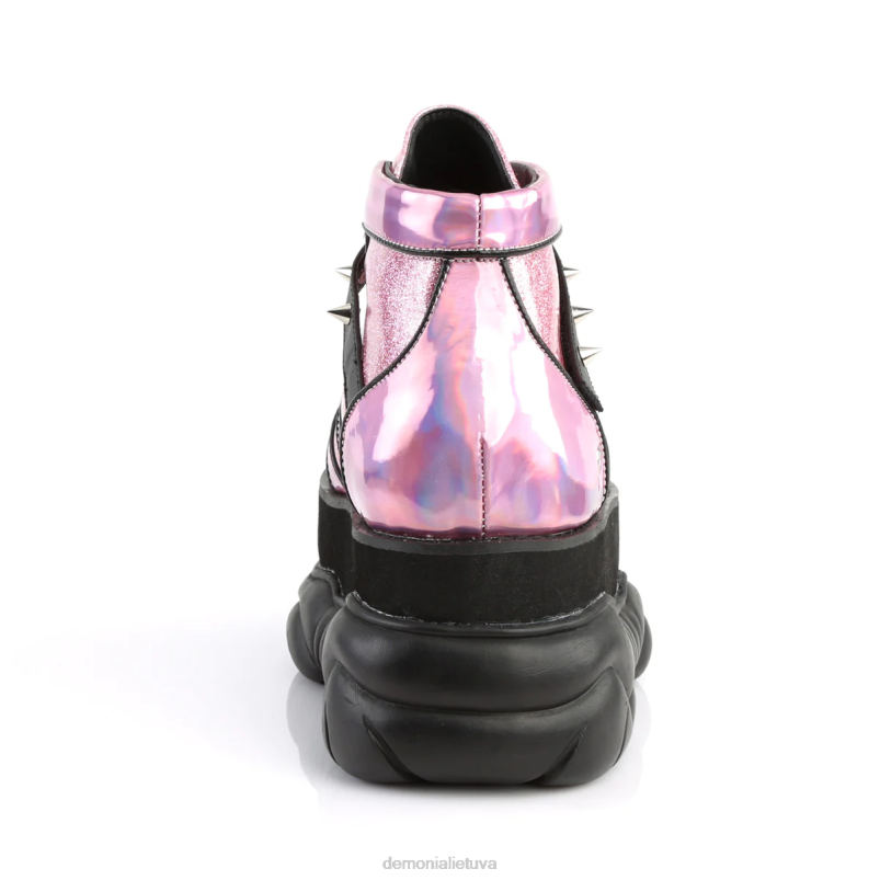 neptūnas-100 Demonia XDP21218 rožinė blizgučiai-sidabrinė/veganiška oda