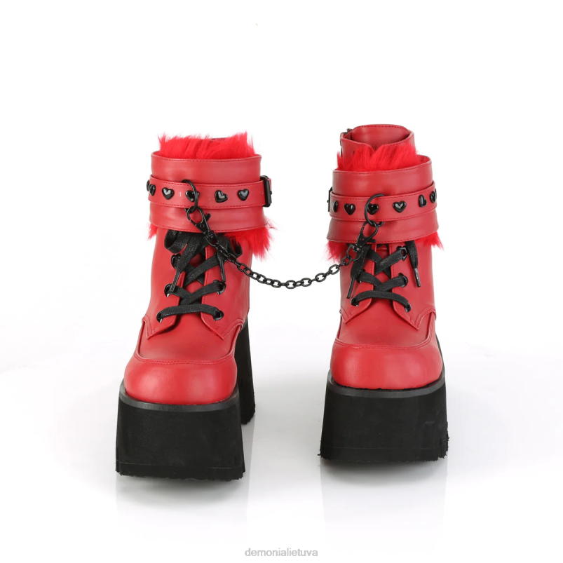 pelenai-57 Demonia XDP2925 raudona veganiška oda