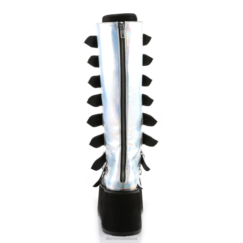 prakeiktas-318 Demonia XDP21076 sidabrinė holograminė veganiška oda