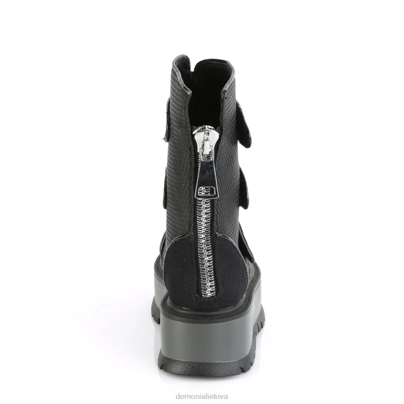 tinginys-101 Demonia XDP21309 juoda veganiška oda-drobė